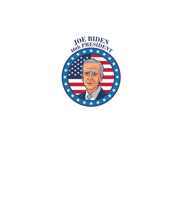 Joe Biden cel de-al 46-lea președinte al SUA model alb pe tricou