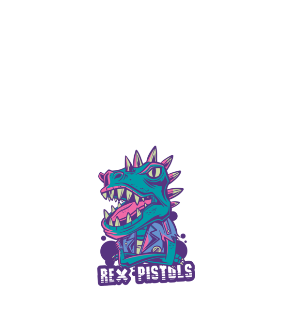 Rex Pistols model negru pe tricou