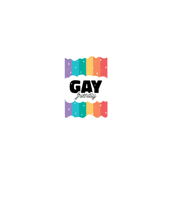 Gay friendly model albastru închis pe tricou