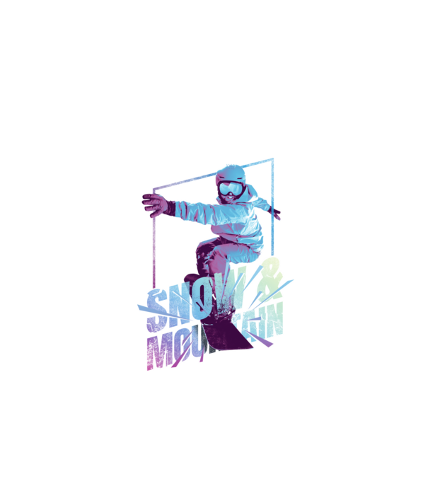 All I need is Snowboard model negru pe tricou