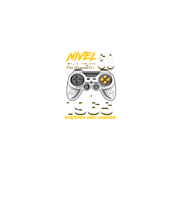 Nivel Finalizat 60 1965 model negru pe tricou