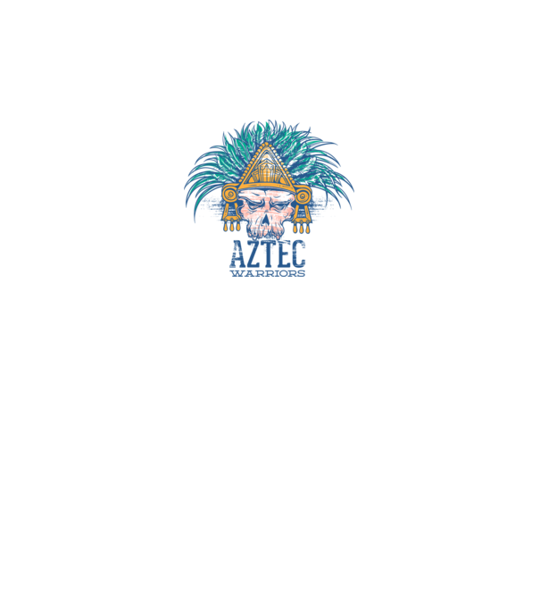 Aztec Warriors model gri pe tricou