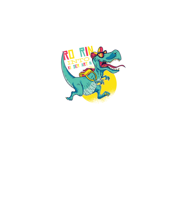 De acum încolo, voi urla în grădiniță cu Dinozaur model negru pe tricou