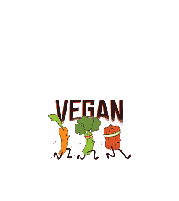 Legume vegan model alb pe tricou