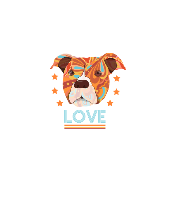 Dragoste Pitbull model negru pe tricou