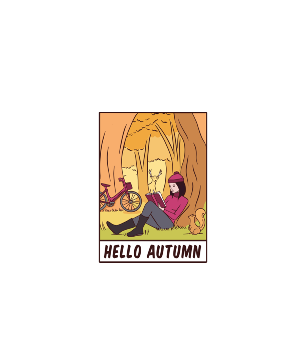 Hello Toamnă model alb pe tricou