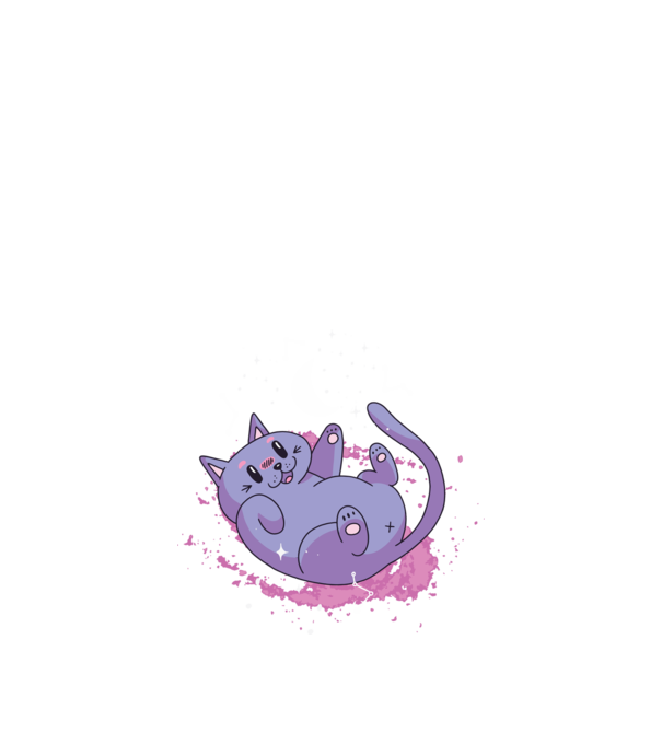 Space Cat - pisică drăguță în spațiu model negru pe tricou