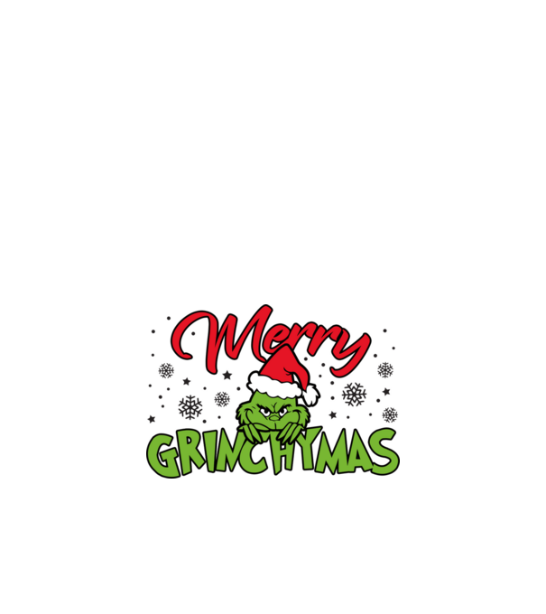 Merry Grinchymas - Grinch model albastru închis pe tricou