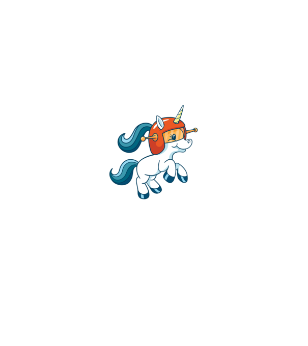 Unicorn Astronaut model negru pe tricou