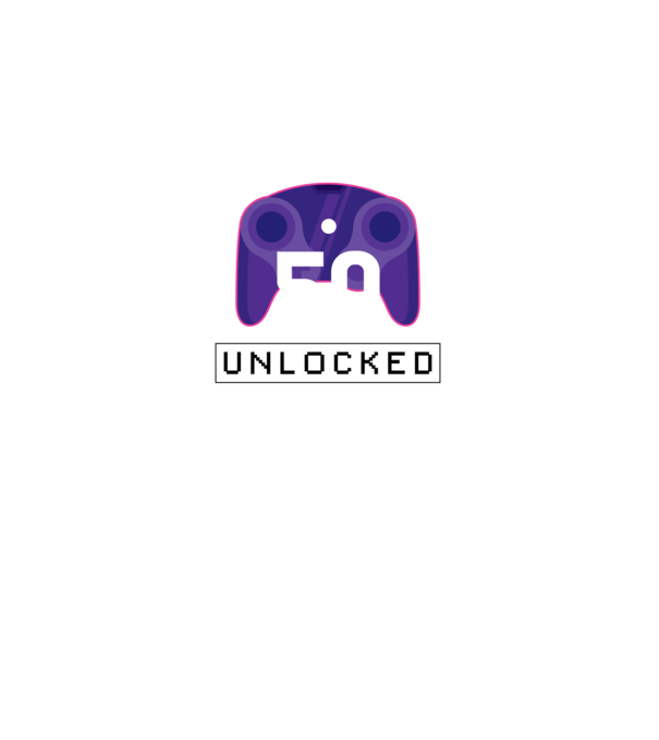 Level 50 Unlocked Gamer Birthday model negru pe tricou