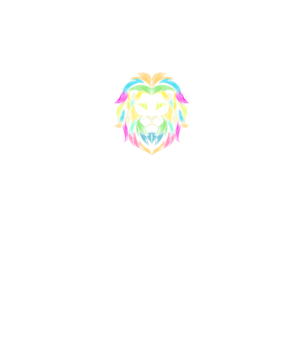 lion line art design model negru pe tricou