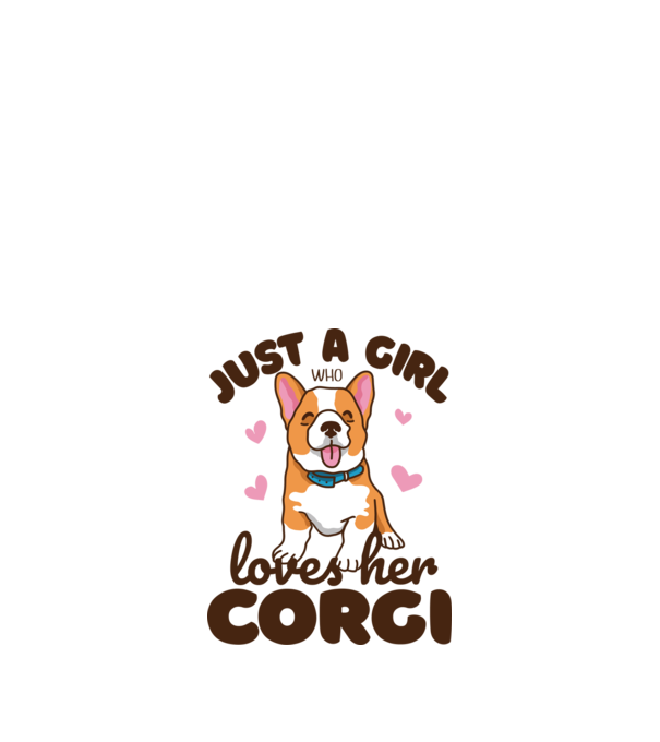 Doar o fată care iubește Corgiul său model nisipiu pe tricou