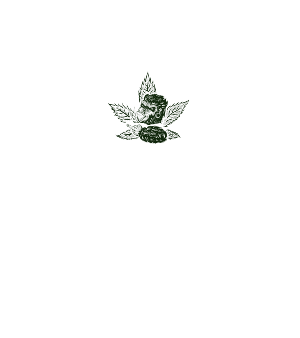 GORILĂ cannabis model alb pe tricou