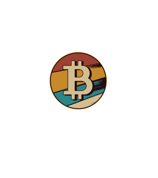 Bitcoin retro model negru pe tricou