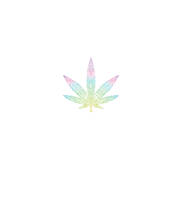 Frunză colorată de marijuana model gri pe tricou