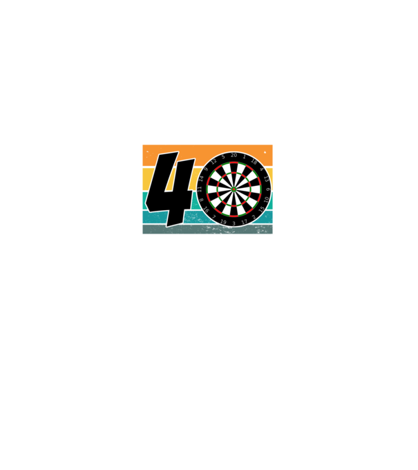 'I''m not 40 I''m double 20 darts birthday' model negru pe tricou