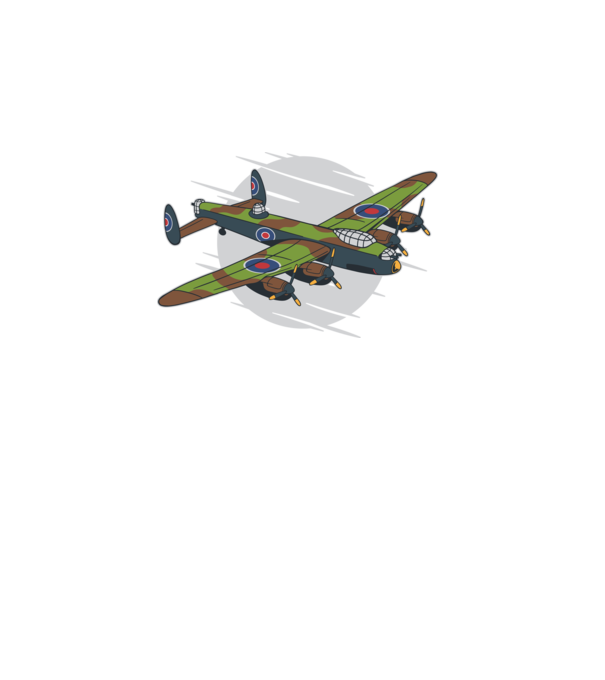 Avion bombardier Lancaster model turcoaz pe tricou