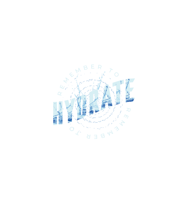 Remember to Hydrate model negru pe tricou