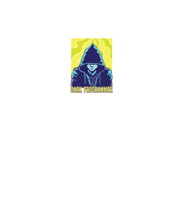 Dark Programmer model negru pe tricou