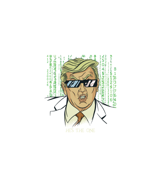 Trump Mátrix model negru pe tricou
