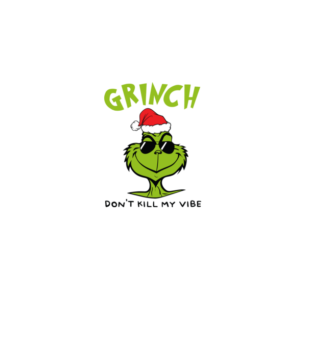 Grinch - Don't kill my vibe model albastru închis pe tricou