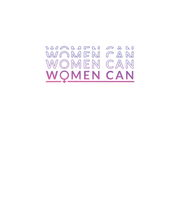 Women Can Ziua femeii model alb pe tricou