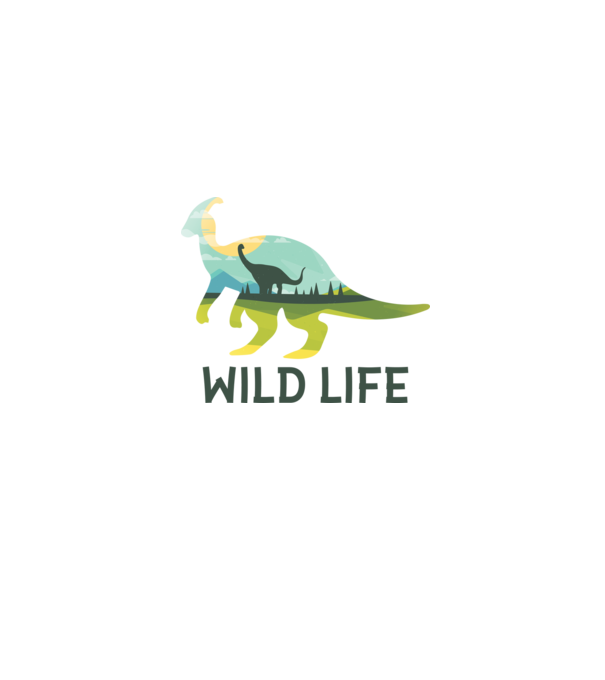 Dinosaur model albastru jeanși pe tricou