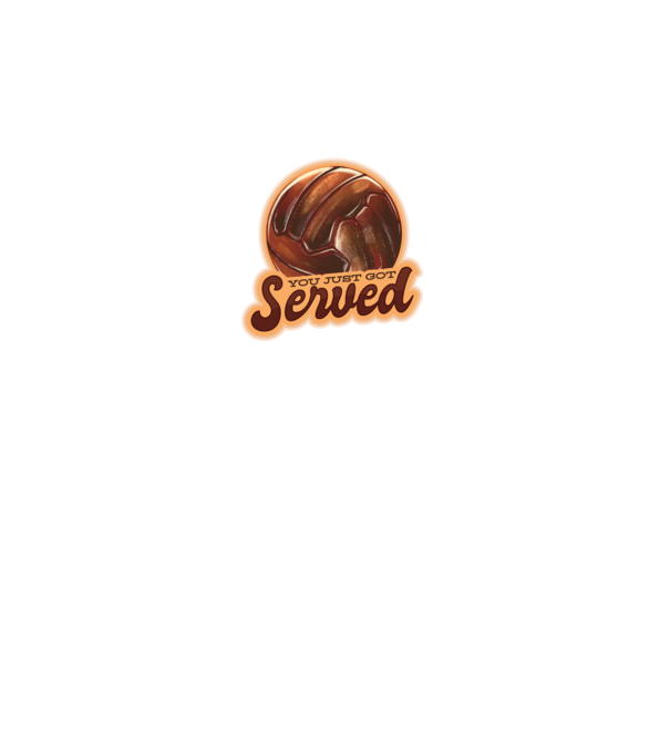 You just got served - volei model alb pe tricou