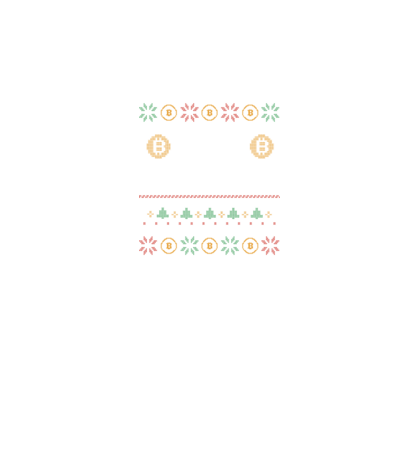 Buy the Dip Bitcoin Ugly Sweater model negru pe tricou