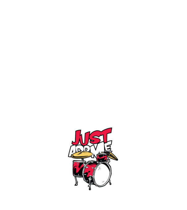Just add me Drums model negru pe tricou