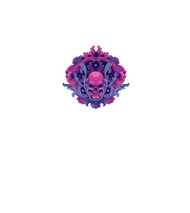 Cranii Dark Skull model alb pe tricou