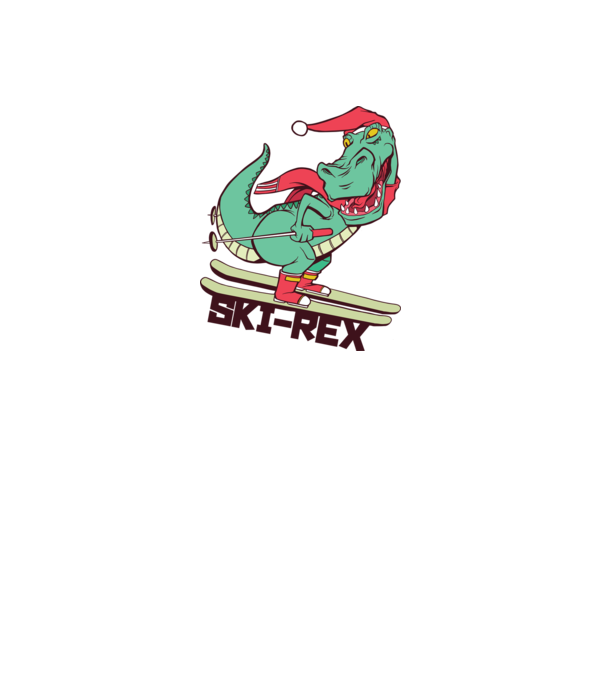 Ski Rex model albastru jeanși pe tricou