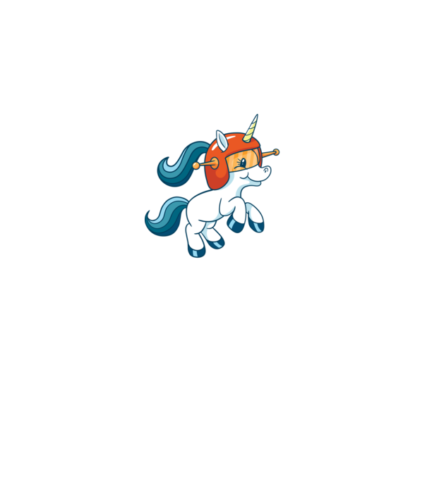 Unicorn Astronaut model negru pe tricou