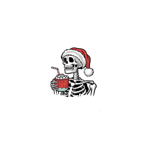 Dead inside, but it's christmas Negru model negru pe tricou