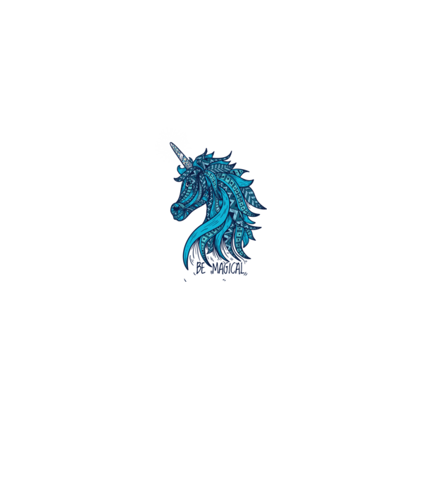 Unicorn magic model alb pe tricou