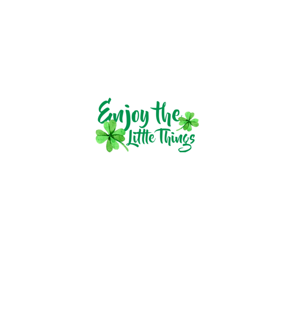 Enjoy the little things model negru pe tricou