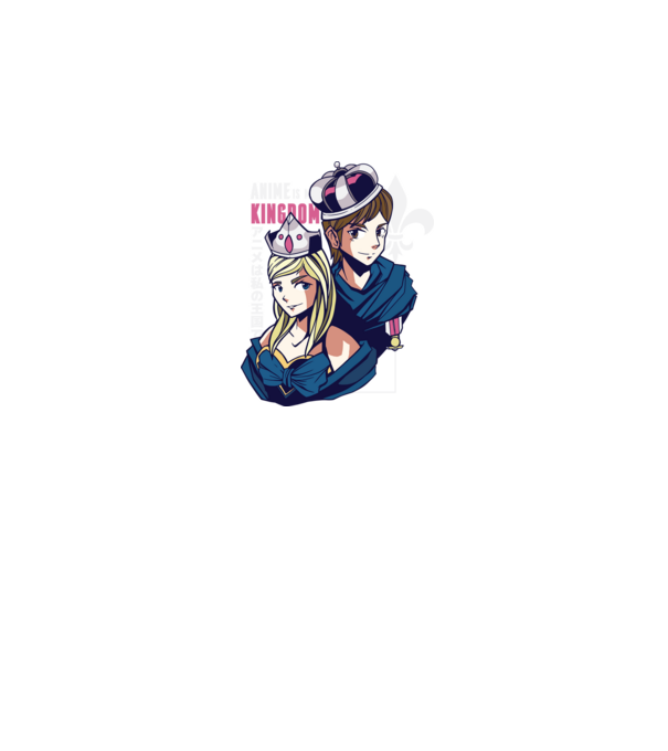 Anime este Regatul meu model roz pe tricou