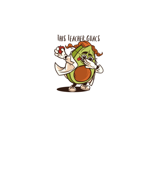 Profesor Avocado DAB model gri pe tricou