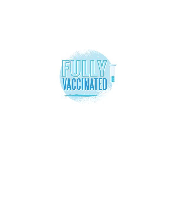Complet vaccinat model albastru închis pe tricou