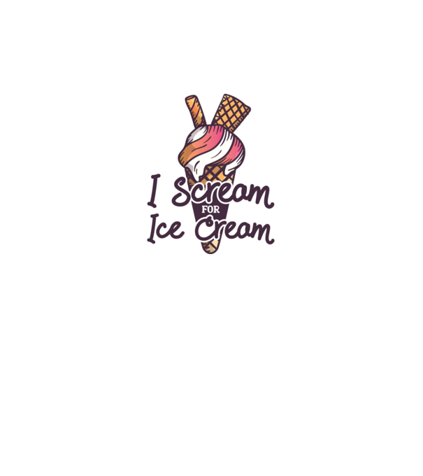 I Scream for Ice Cream model gri pe tricou