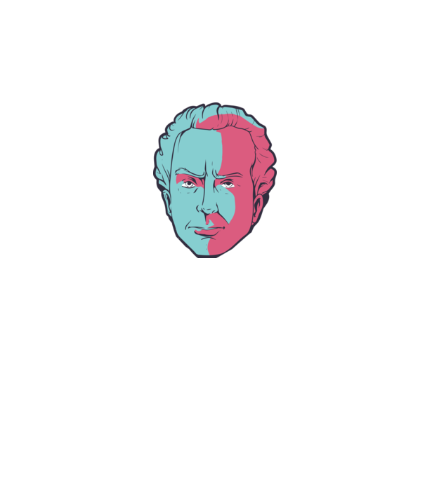Immanuel Kant model albastru închis pe tricou