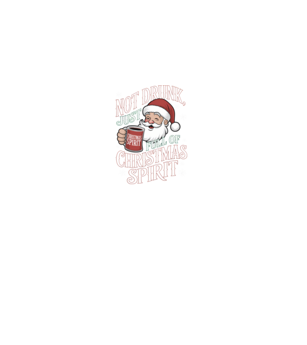 Christmas Spirit Santa model negru pe tricou