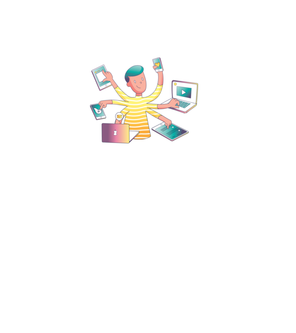 Oamenii multitasking sunt generația viitoare model albastru regal pe tricou