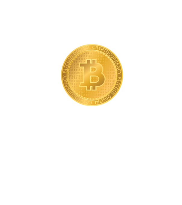 Monedă de aur Bitcoin model negru pe tricou