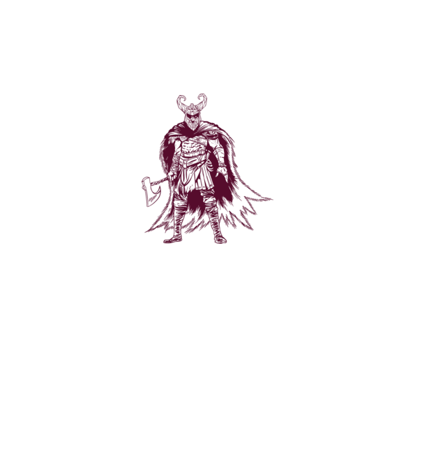 Războinic Odin Viking model alb pe tricou