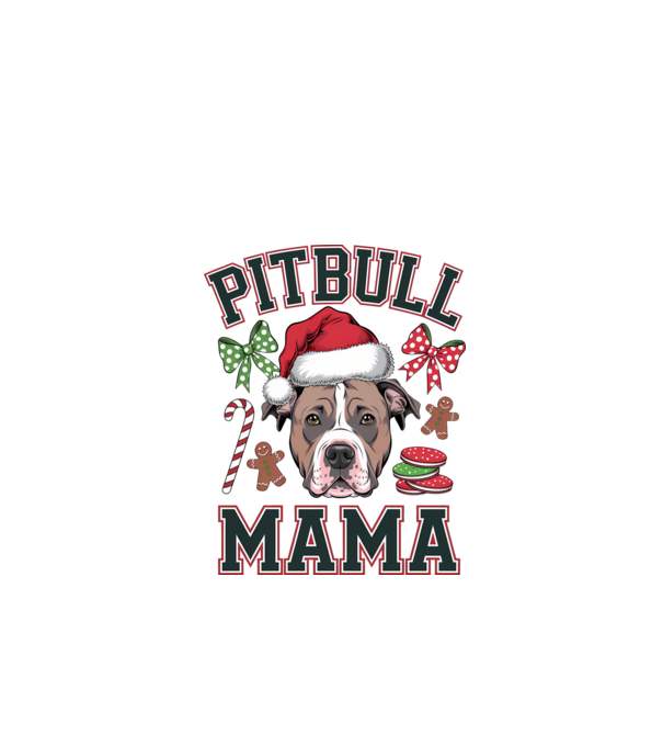 Pitbull Mama model alb pe tricou