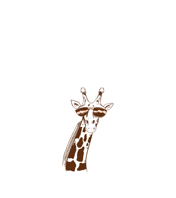 Cap Girafă model nisipiu pe tricou