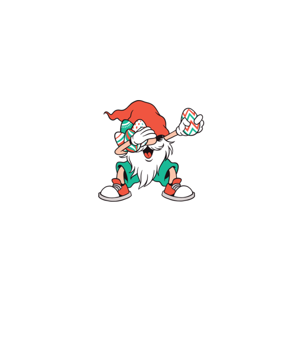 Elf de Paște DAB model alb pe tricou