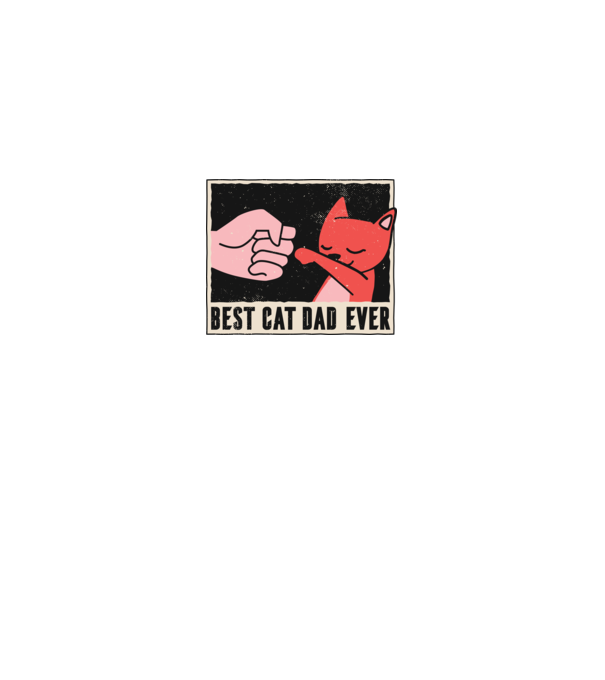 Best Cat Dad Ever - Cel mai bun stăpân de pisică model gri pe tricou