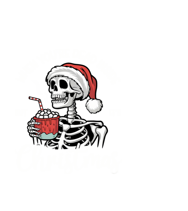 Dead inside, but it's christmas Negru model negru pe tricou